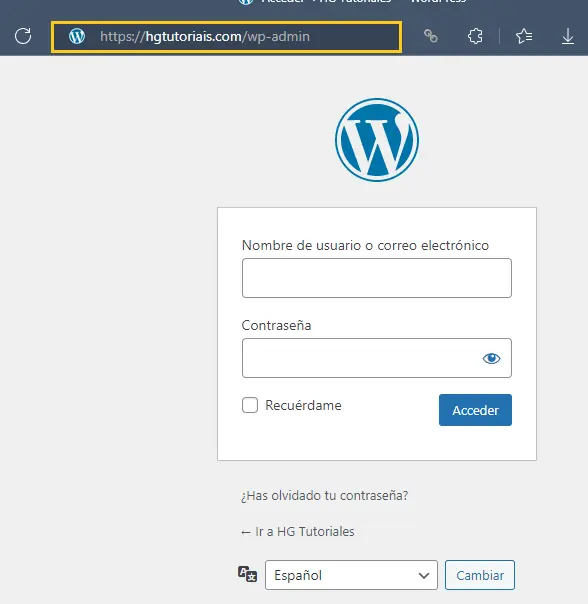 wp-admin wordpress