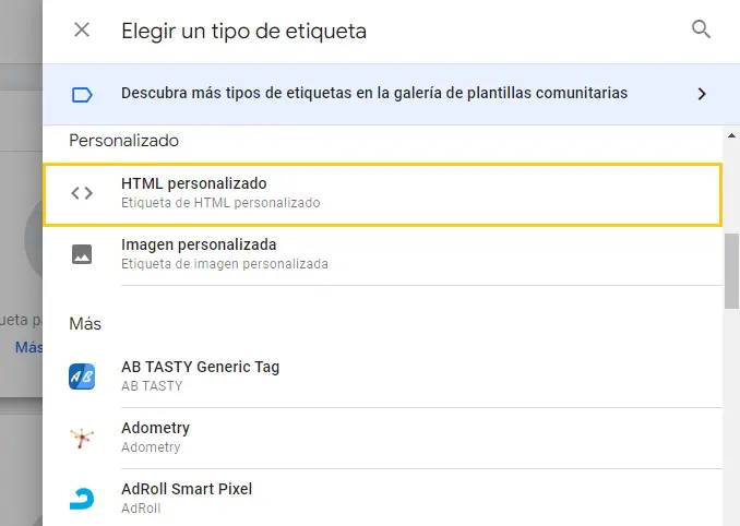 HTML Personalizado