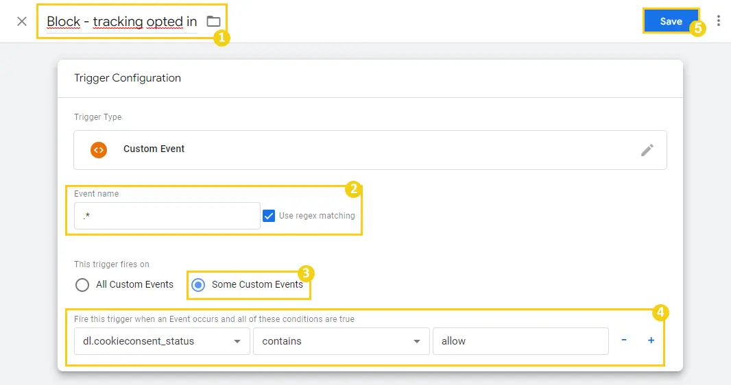 Custom Event Google Tag Manager