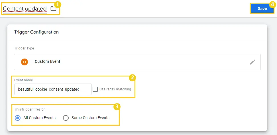 Content updated Google Tag Manager