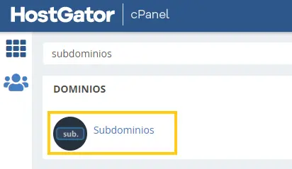 subdominios cPanel