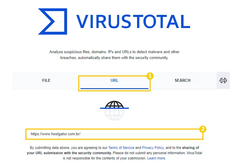 sitio virustotal