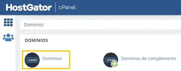 cPanel Dominios