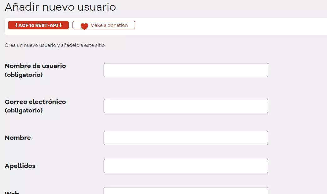 nombre de usuario en wordpress