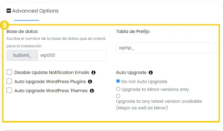 Paso 7 - como instalar WordPress