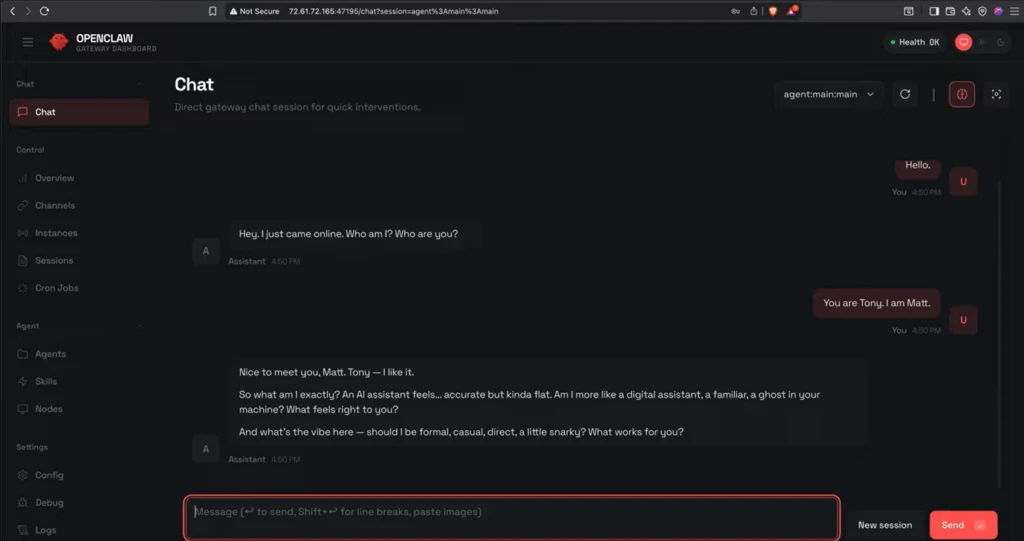 Imagem de uma conversa de chat com interface moderna, destaque para uma sessão de atendimento digital.